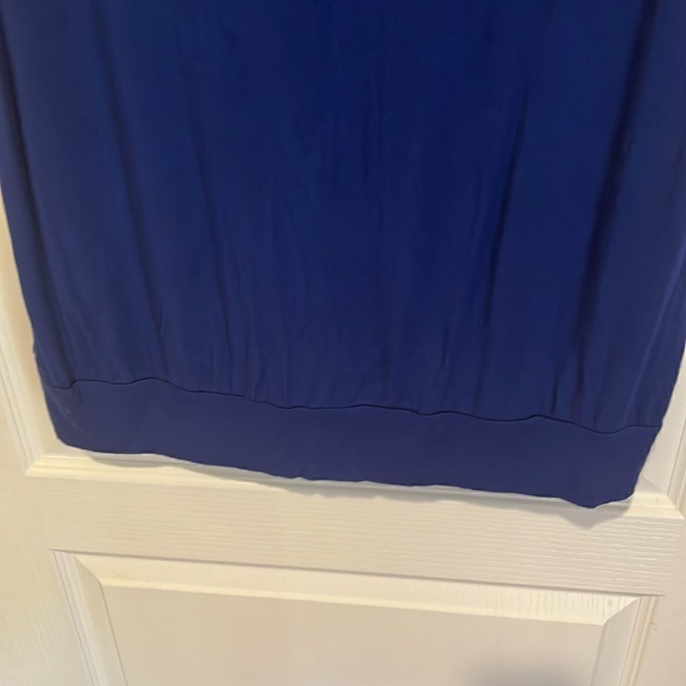 Grace Elements Blue Detailed Collar Top - Picture 4 of 5